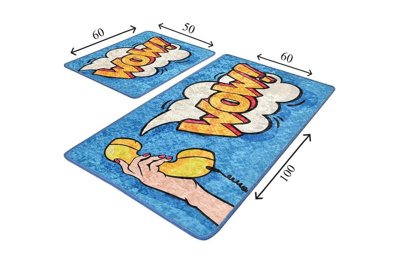 Niyanna Badrumsmatta 2-pack - Flerfärgad - Textil & mattor - Mattor - Badrumsmatta