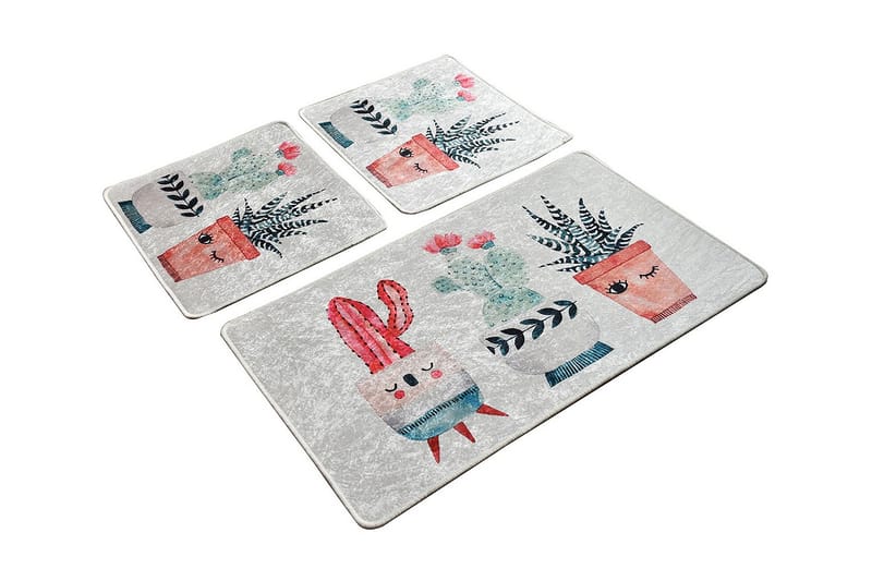 Niyanna Badrumsmatta 3-pack - Flerfärgad - Textil & mattor - Mattor - Badrumsmatta