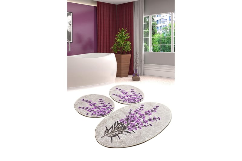 Niyanna Badrumsmatta 3-pack - Flerfärgad - Textil & mattor - Mattor - Badrumsmatta