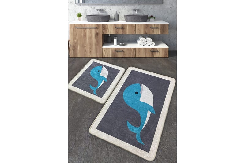 Nusrant Badrumsmatta 60x100 cm Rektangulär - Flerfärgad - Textil & mattor - Mattor - Badrumsmatta