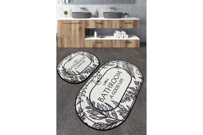Nutan Badrumsmatta 60x100 cm Rektangulär - Flerfärgad - Textil & mattor - Mattor - Badrumsmatta