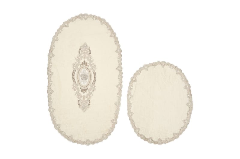 Pakhali Badrumsmatta 65x115 cm Rektangulär - Creme - Textil & mattor - Mattor - Badrumsmatta