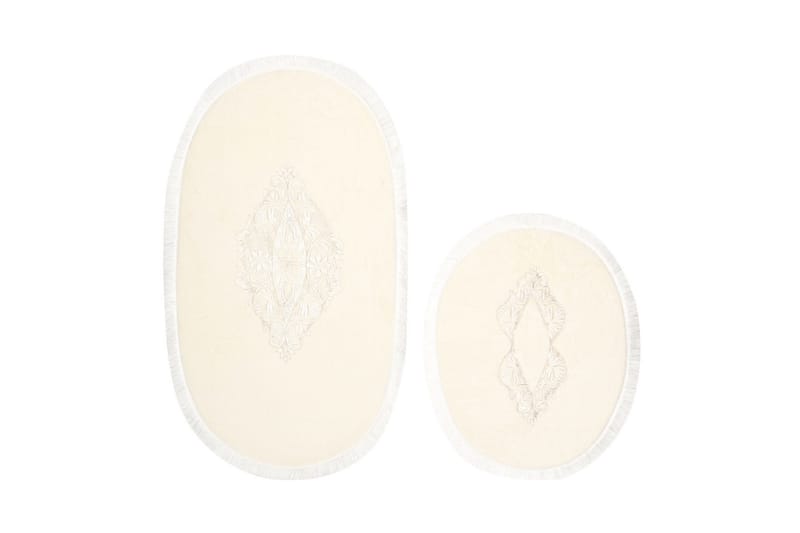 Palak Badrumsmatta 65x115 cm Rektangulär - Creme - Textil & mattor - Mattor - Badrumsmatta