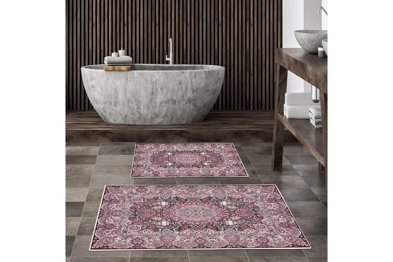 Palvi Badrumsmatta 60x150 cm Rektangulär - Flerfärgad - Textil & mattor - Mattor - Badrumsmatta