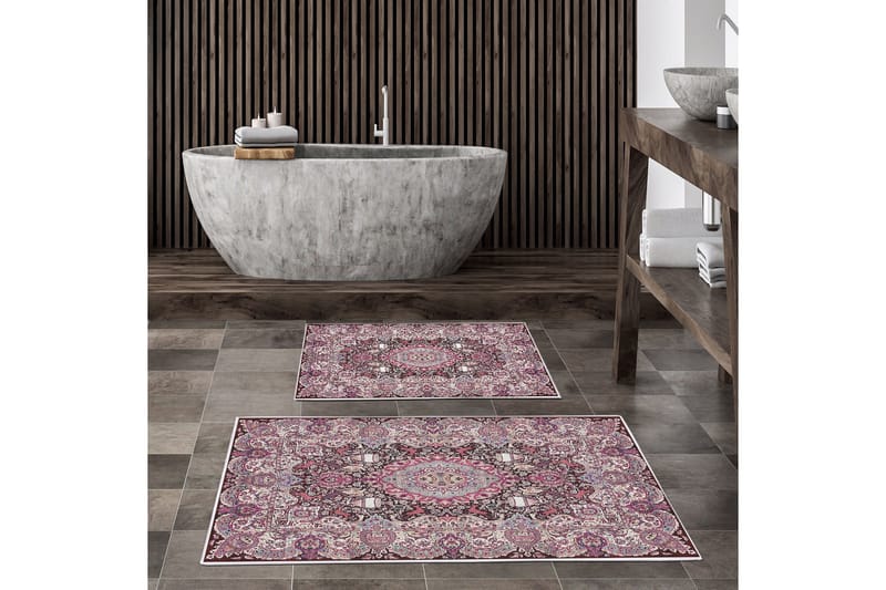 Palvi Badrumsmatta 60x150 cm Rektangulär, Flerfärgad