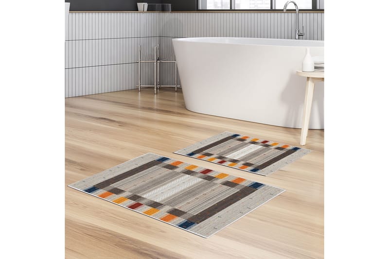 Pammy Badrumsmatta 60x150 cm Rektangulär - Flerfärgad - Textil & mattor - Mattor - Badrumsmatta