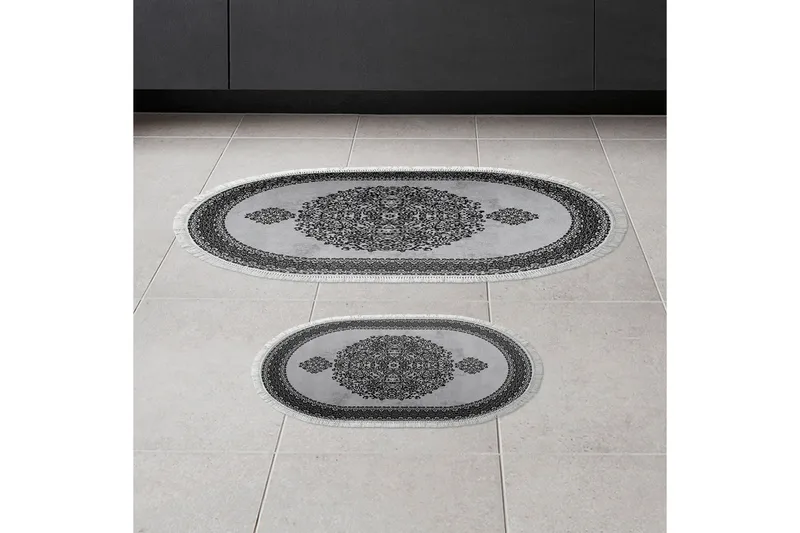 Panchma Badrumsmatta 60x150 cm Rektangulär, Grå