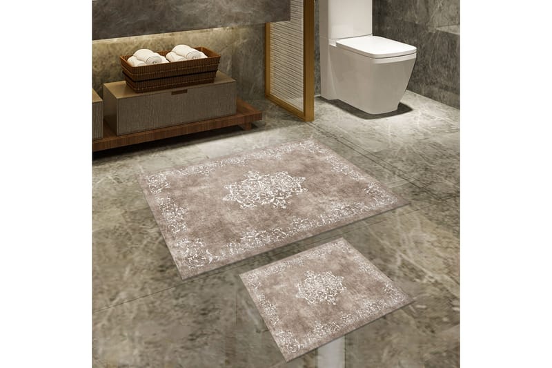 Panchuram Badrumsmatta 60x150 cm Rektangulär - Beige - Textil & mattor - Mattor - Badrumsmatta