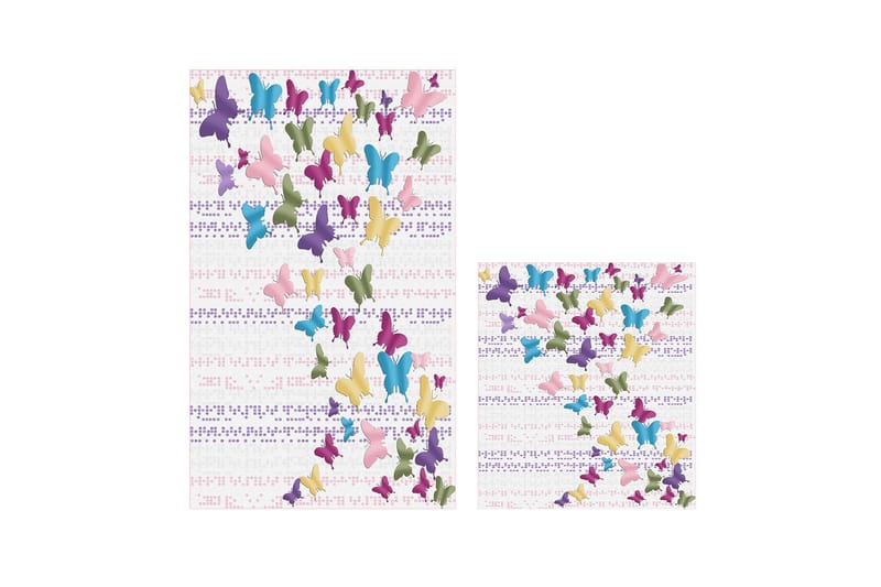 Pancu Badrumsmatta 60x150 cm Rektangulär - Flerfärgad - Textil & mattor - Mattor - Badrumsmatta