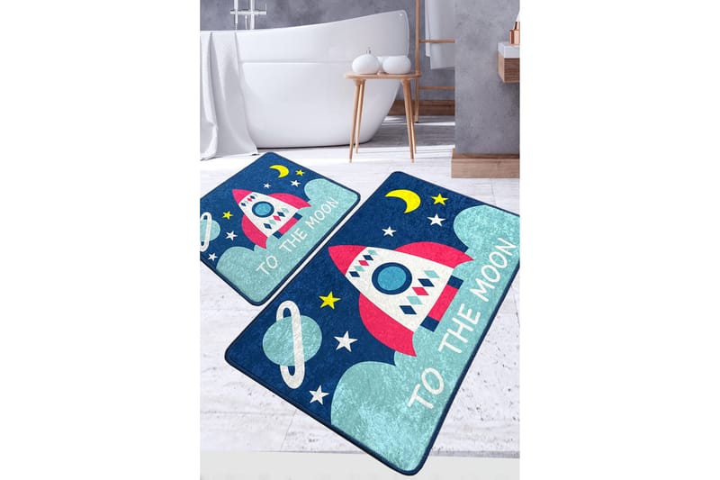 Panjara Badrumsmatta 60x100 cm Rektangulär - Flerfärgad - Textil & mattor - Mattor - Badrumsmatta