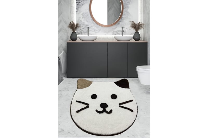 Panwan Badrumsmatta 90 cm Rund - Flerfärgad - Textil & mattor - Mattor - Badrumsmatta