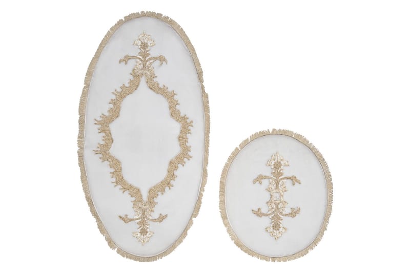 Paramik Badrumsmatta 65x115 cm Rektangulär - Creme - Textil & mattor - Mattor - Badrumsmatta