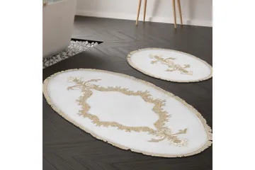 Paramik Badrumsmatta 65x115 cm Rektangulär - Creme - Textil & mattor - Mattor - Badrumsmatta