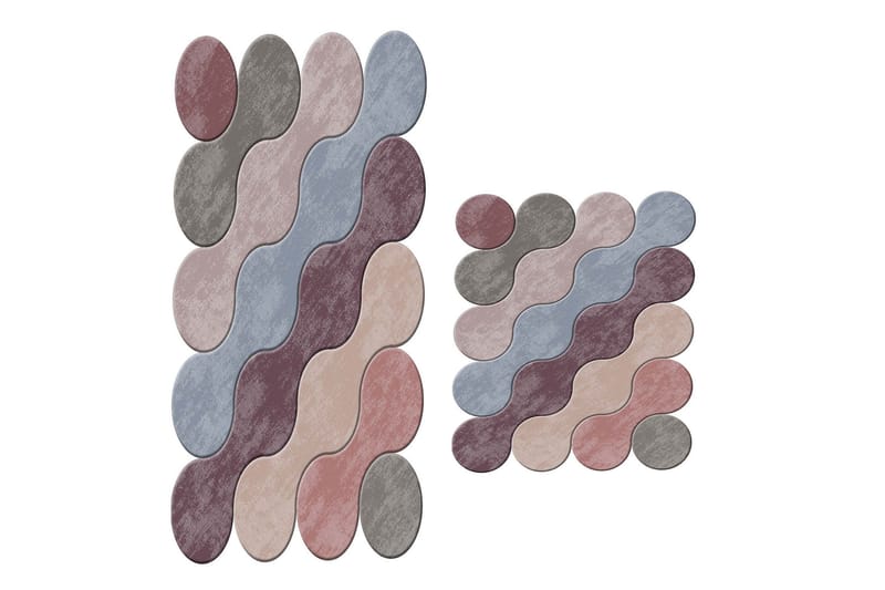 Paramjeet Badrumsmatta 60x100 cm Rektangulär - Flerfärgad - Textil & mattor - Mattor - Badrumsmatta