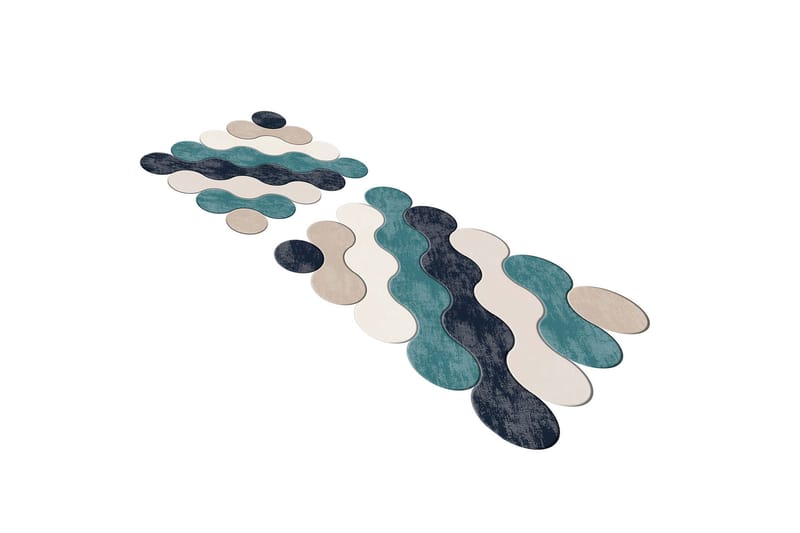 Paramshela Badrumsmatta 60x100 cm Rektangulär - Blå - Textil & mattor - Mattor - Badrumsmatta