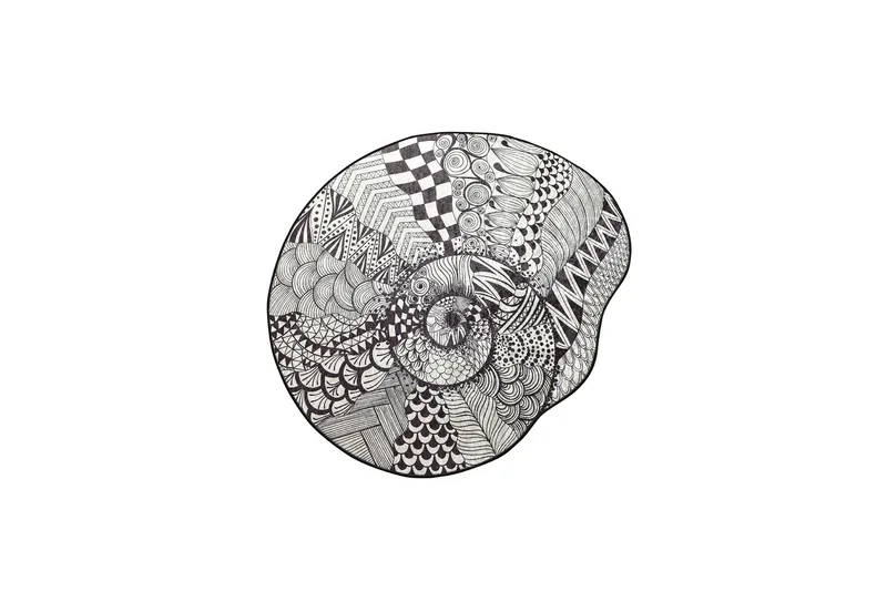 Parem Badrumsmatta 140 cm Rund - Svart/Vit - Textil & mattor - Mattor - Badrumsmatta