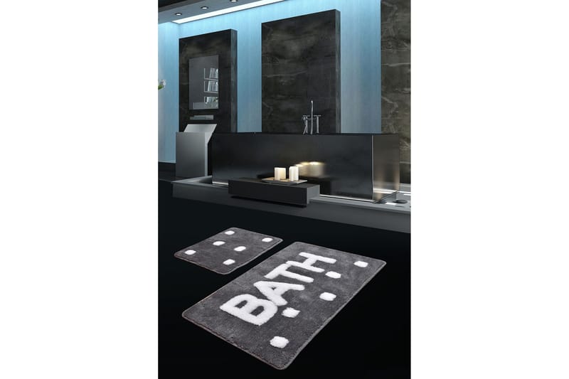 Pargati Badrumsmatta 60x100 cm Rund - Grå - Textil & mattor - Mattor - Badrumsmatta