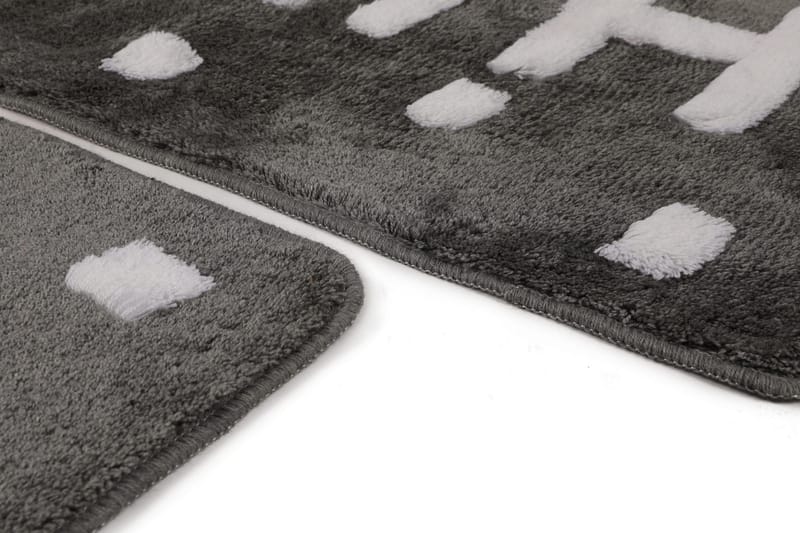 Pargati Badrumsmatta 60x100 cm Rund - Grå - Textil & mattor - Mattor - Badrumsmatta