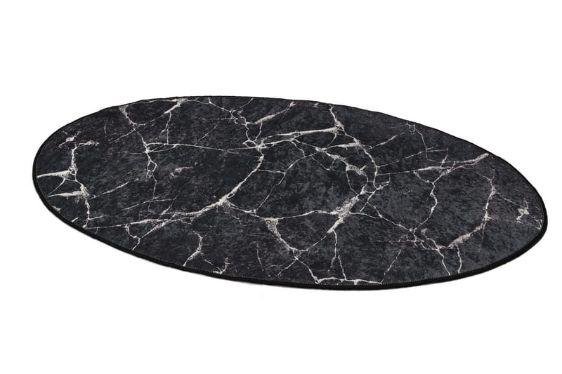 Pari Badrumsmatta 80x120 cm Rund - Svart - Textil & mattor - Mattor - Badrumsmatta