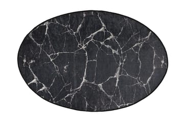 Pari Badrumsmatta 80x120 cm Rund - Svart - Textil & mattor - Mattor - Badrumsmatta