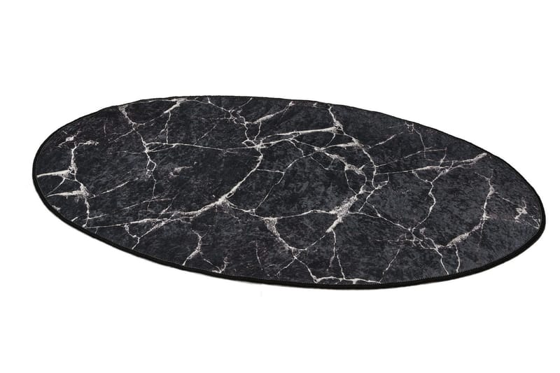 Pari Badrumsmatta 80x120 cm Rund - Svart - Textil & mattor - Mattor - Badrumsmatta