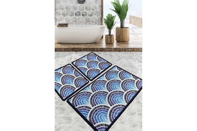 Parmeshwar Badrumsmatta 60x100 cm Rektangulär - Flerfärgad - Textil & mattor - Mattor - Badrumsmatta