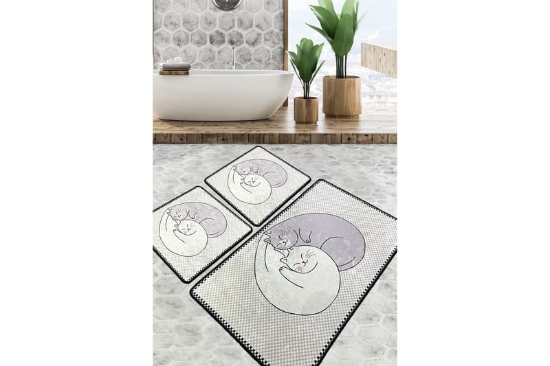 Parmeshwari Badrumsmatta 60x100 cm Rektangulär - Flerfärgad - Textil & mattor - Mattor - Badrumsmatta