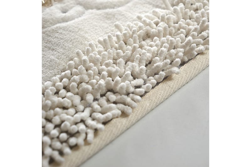 Parmeswari Badrumsmatta 60x100 cm Rektangulär - Creme - Textil & mattor - Mattor - Badrumsmatta