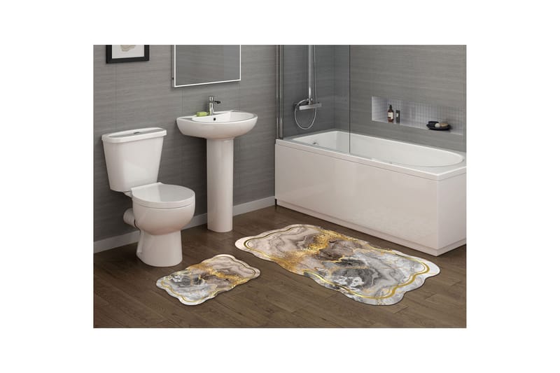 Parminder Badrumsmatta 60x100 cm Rektangulär, Creme