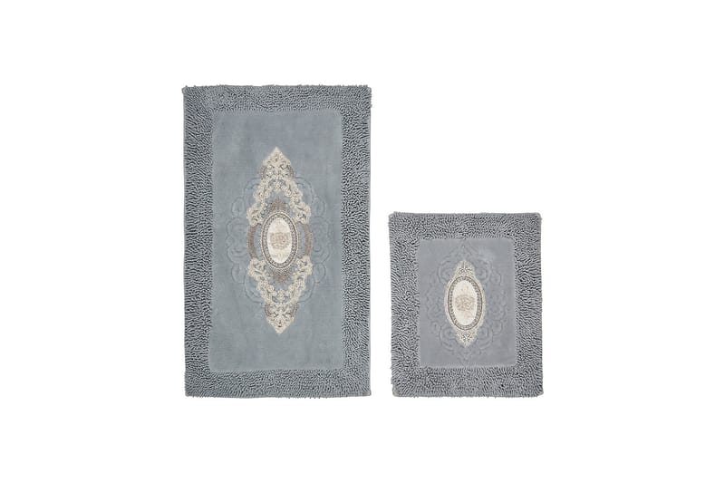 Parmita Badrumsmatta 60x100 cm Rektangulär - Grå - Textil & mattor - Mattor - Badrumsmatta