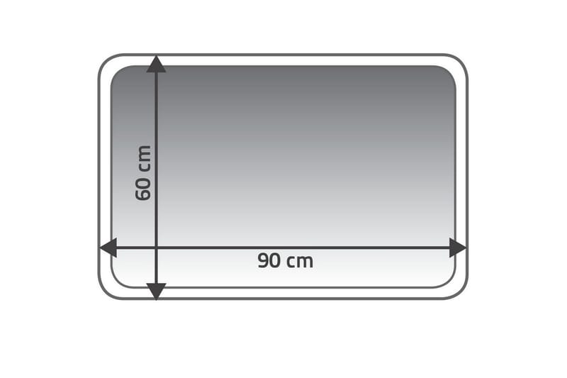 RIDDER Badrumsmatta Coins grå 60x90 7103307 - Badrumsmatta