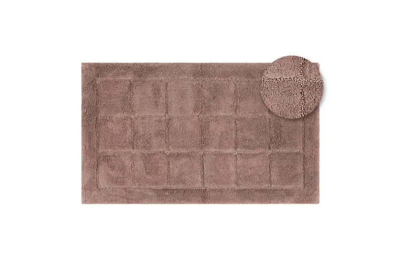 Badrumsmatta Square - 50x80 cm, Dusty Pink - Textil & mattor - Mattor - Badrumsmatta