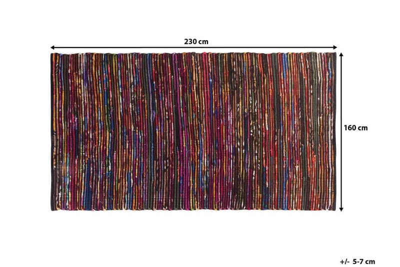 Bartin Matta Rund 160 cm - Flerfärgad - Textil & mattor - Mattor