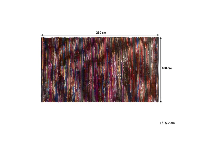 Bartin Matta Rund 160 cm - Flerfärgad - Textil & mattor - Mattor