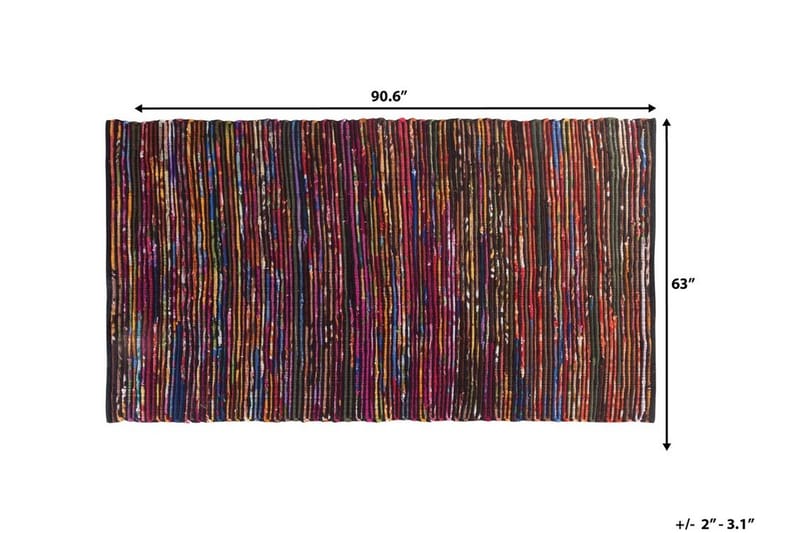 Bartin Matta Rund 160 cm - Flerfärgad - Textil & mattor - Mattor