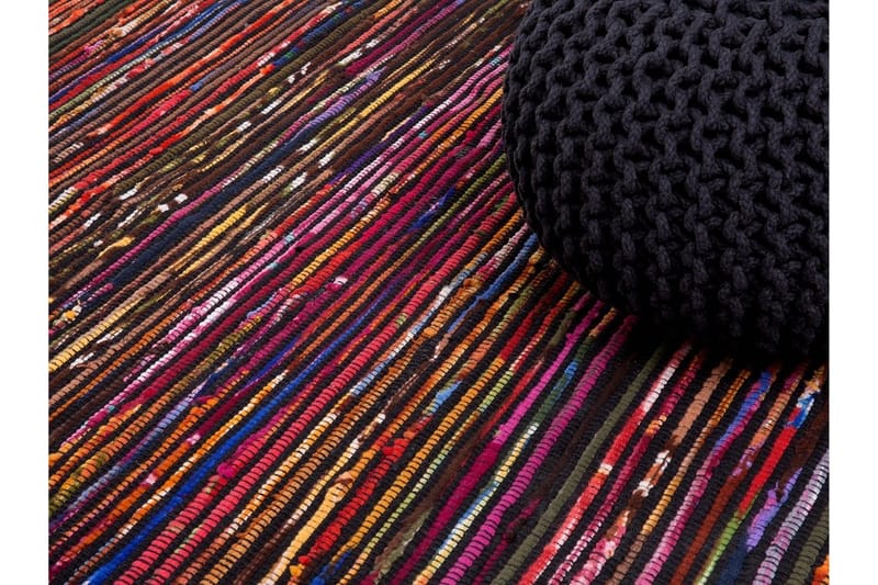 Bartin Matta Rund 160 cm - Flerfärgad - Textil & mattor - Mattor - Modern matta - Bomullsmatta