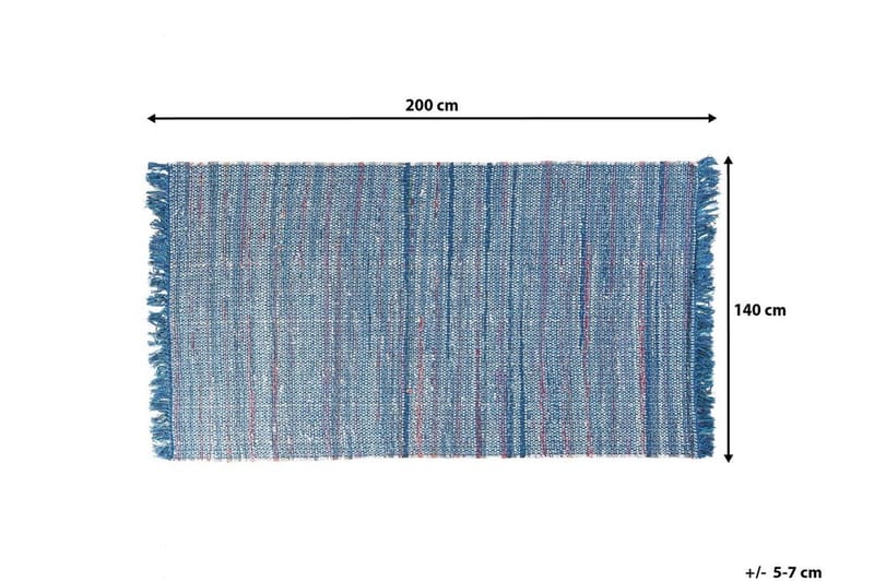 Besni Matta 140x200 cm - Blå - Textil & mattor - Mattor