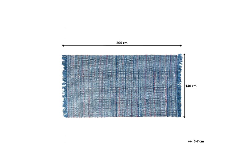 Besni Matta 140x200 cm - Blå - Textil & mattor - Mattor