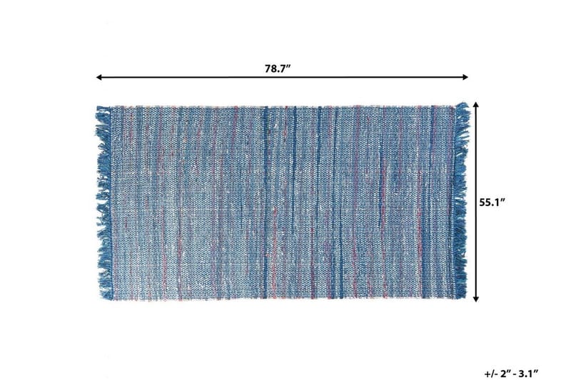 Besni Matta 140x200 cm - Blå - Textil & mattor - Mattor
