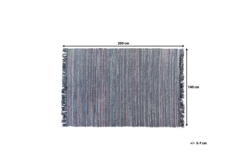 Besni Matta 140x200 cm - Grå - Textil & mattor - Mattor