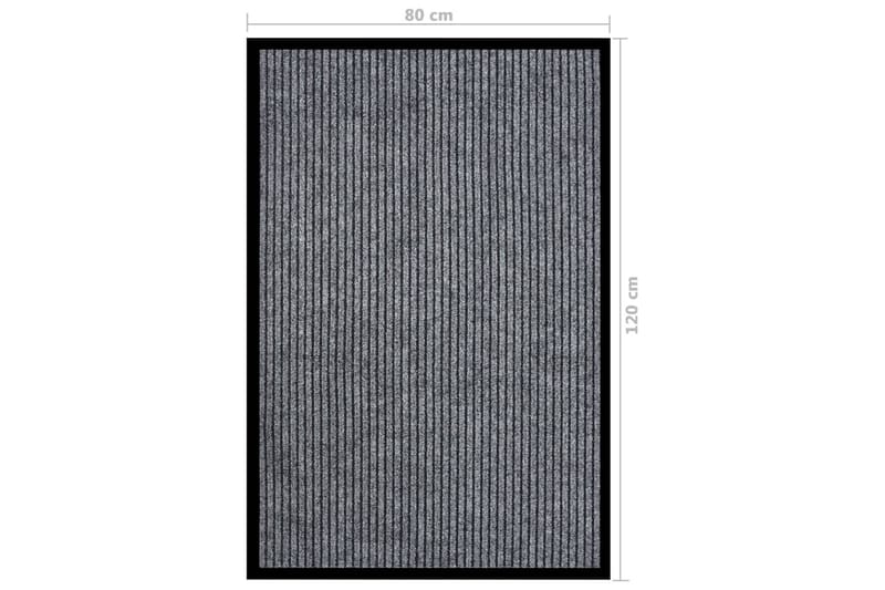 Dörrmatta grårandig 80x120 cm - Grå - Textil & mattor - Mattor - Dörrmatta & hallmatta