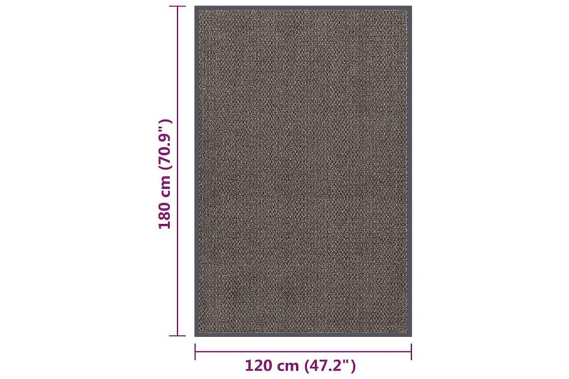 Dörrmatta tuftad 120x180 cm mörkbrun - Brun - Textil & mattor - Mattor - Dörrmatta & hallmatta