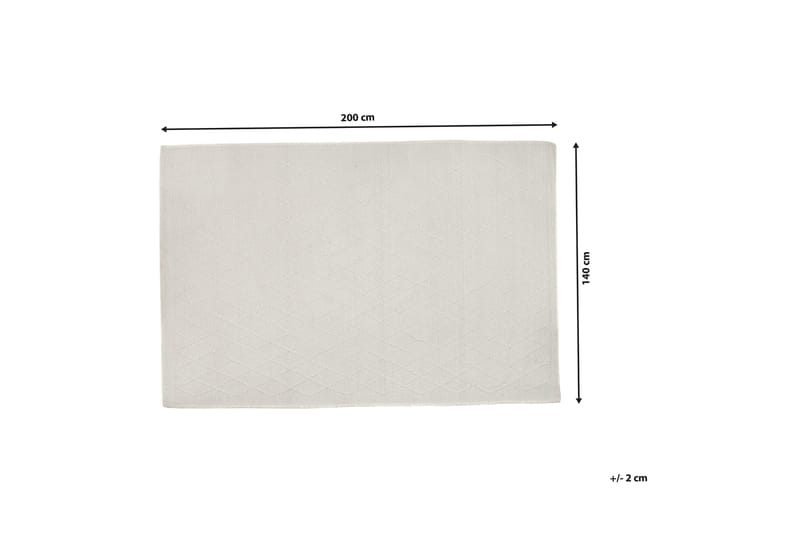 Erzin Matta 140x200 cm - Vit - Textil & mattor - Mattor - Modern matta - Ullmatta