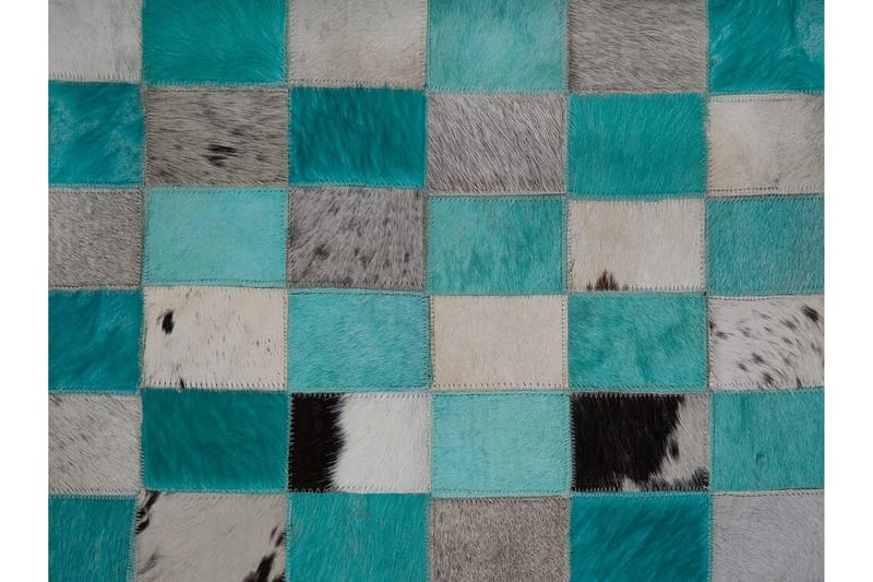 Daleisa Matta 140x200 cm Läder - Blå/Grå - Textil & mattor - Mattor - Fällar & skinnmattor