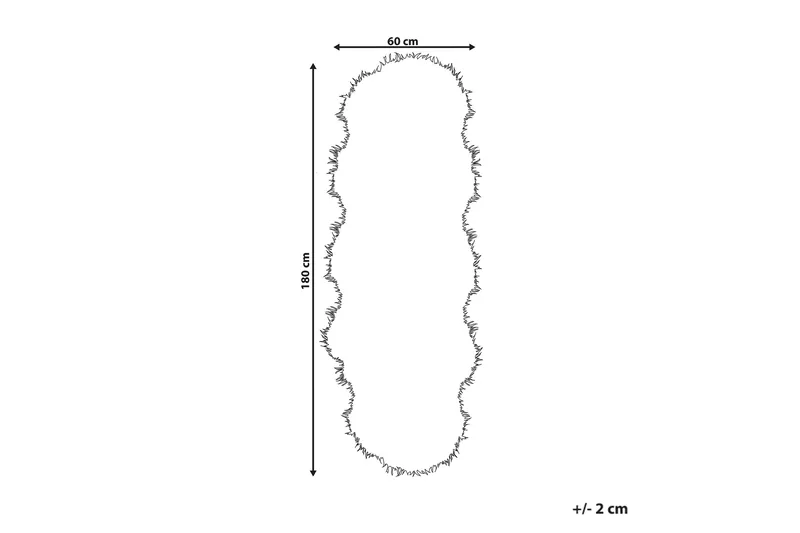 Mamungari Fårskinn 60x180 cm Kvadratisk - Vit - Textil & mattor - Mattor - Fällar & skinnmattor - Fårskinn