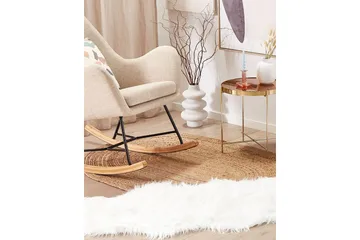 Mamungari Fårskinn 60x180 cm Kvadratisk - Vit - Textil & mattor - Mattor - Fällar & skinnmattor