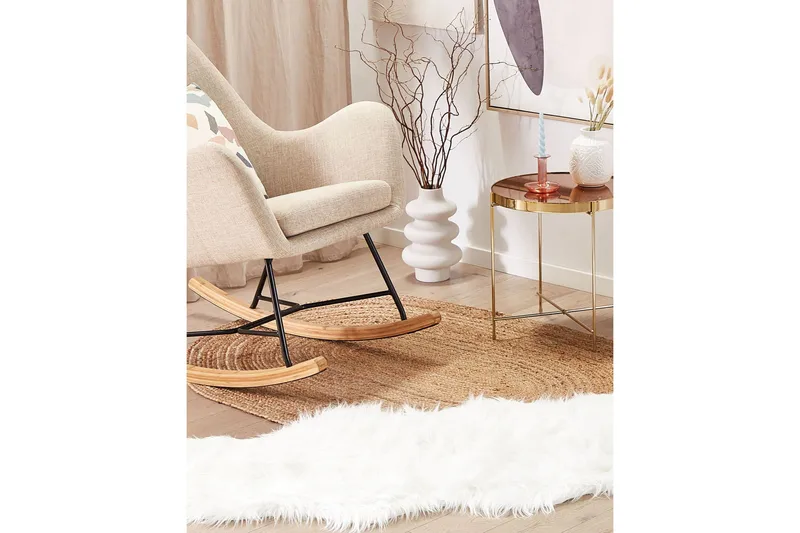 Mamungari Fårskinn 60x180 cm Kvadratisk - Vit - Textil & mattor - Mattor - Fällar & skinnmattor - Fårskinn