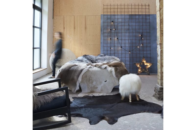 Matta äkta kohud svart 150x170 cm - Svart - Textil & mattor - Mattor - Fällar & skinnmattor