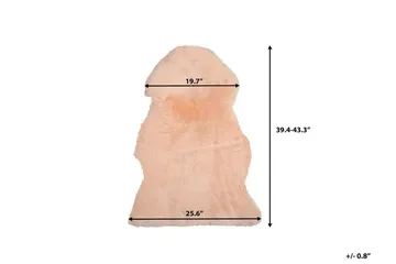 Uluru Fårskinn 65|110 cm - Rosa - Textil & mattor - Mattor - Fällar & skinnmattor