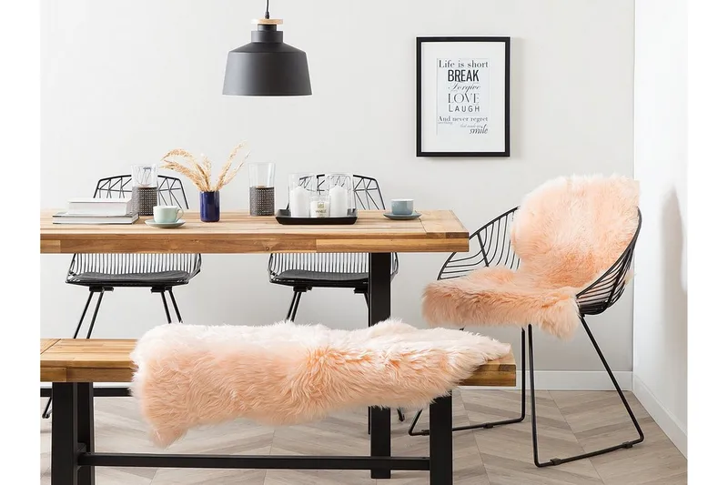 Uluru Fårskinn 65|110 cm - Rosa - Textil & mattor - Mattor - Fällar & skinnmattor - Fårskinn